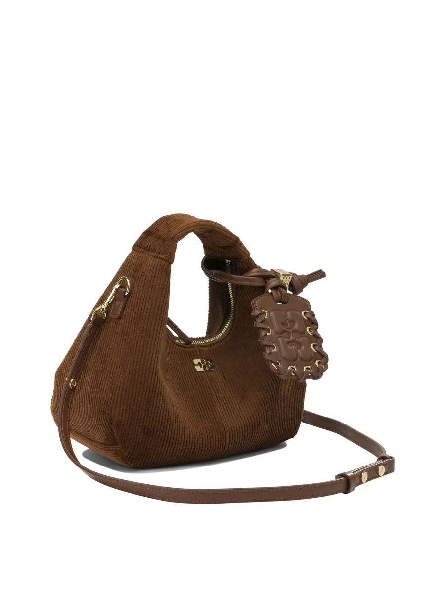 Geanta de mana "Mini Hobo Corduroy" Small Handbag - Img 2