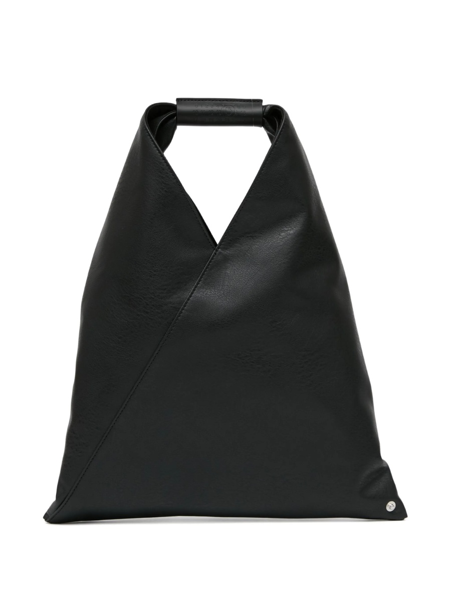 Geanta de mana MM6 Maison Margiela neagra din piele si poliuretan - Img 3