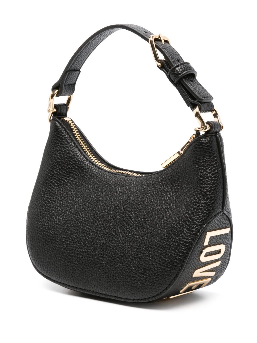 Geanta de mana Moschino neagra din poliuretan - Img 3