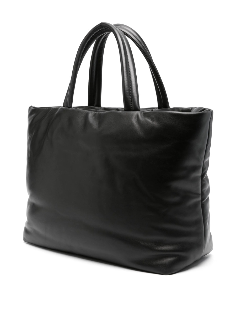 Geanta de mana Saint Laurent neagra din piele si metal - Img 3