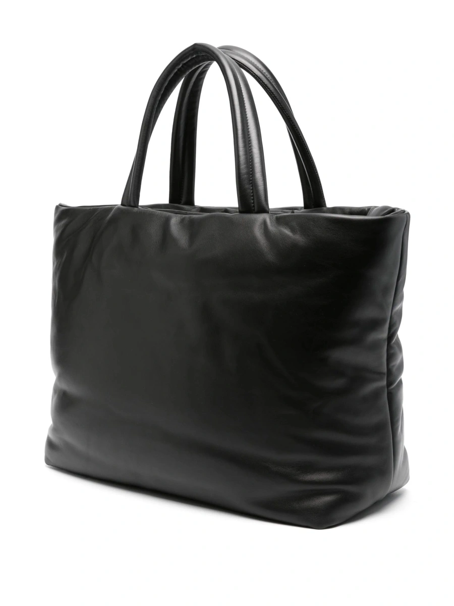 Geanta de mana Saint Laurent neagra din piele si metal - Img 3