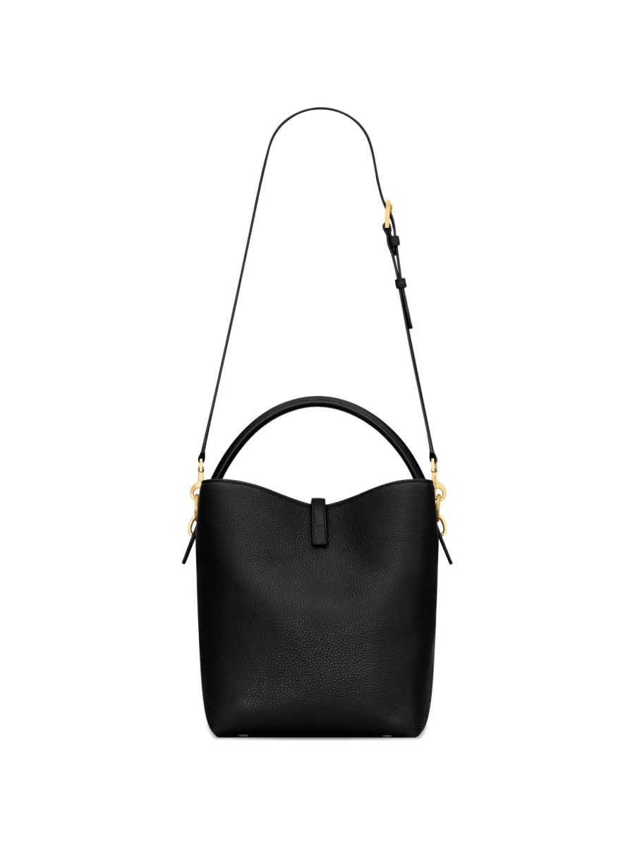 Geanta de mana Saint Laurent neagra din piele - Img 2