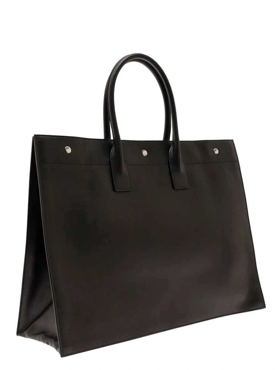 Geanta de mana Saint Laurent neagra din piele - Img 2