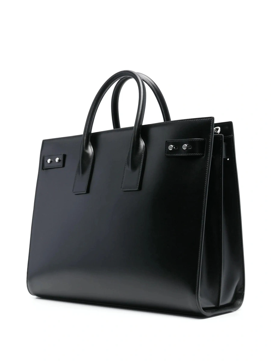 Geanta de mana Saint Laurent neagra din piele - Img 5
