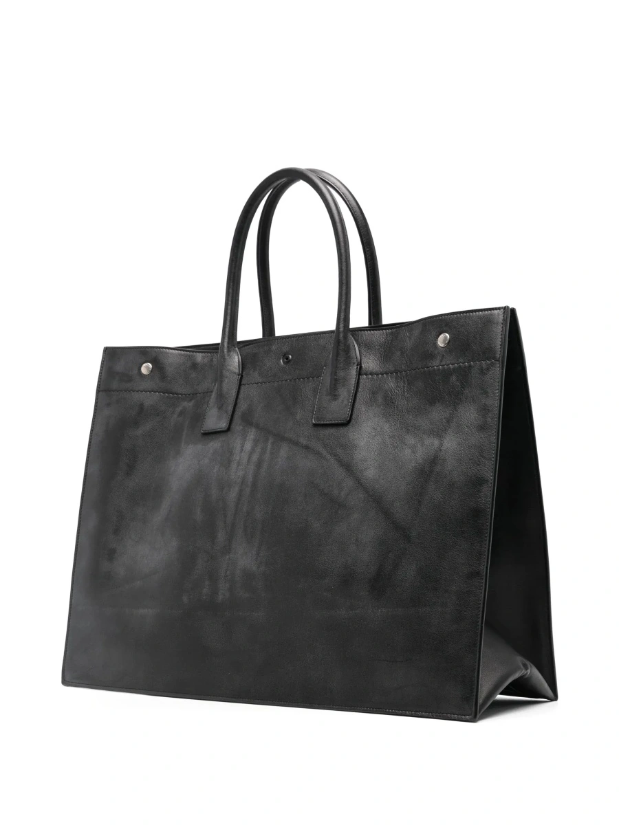Geanta de mana Saint Laurent neagra din piele - Img 6