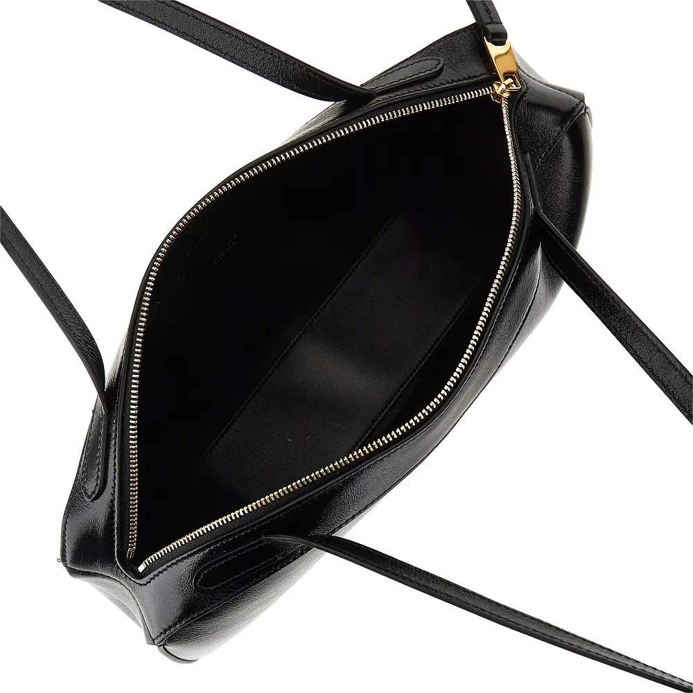 Geanta de mana Small leather 'Lotus' tote bag - Img 3