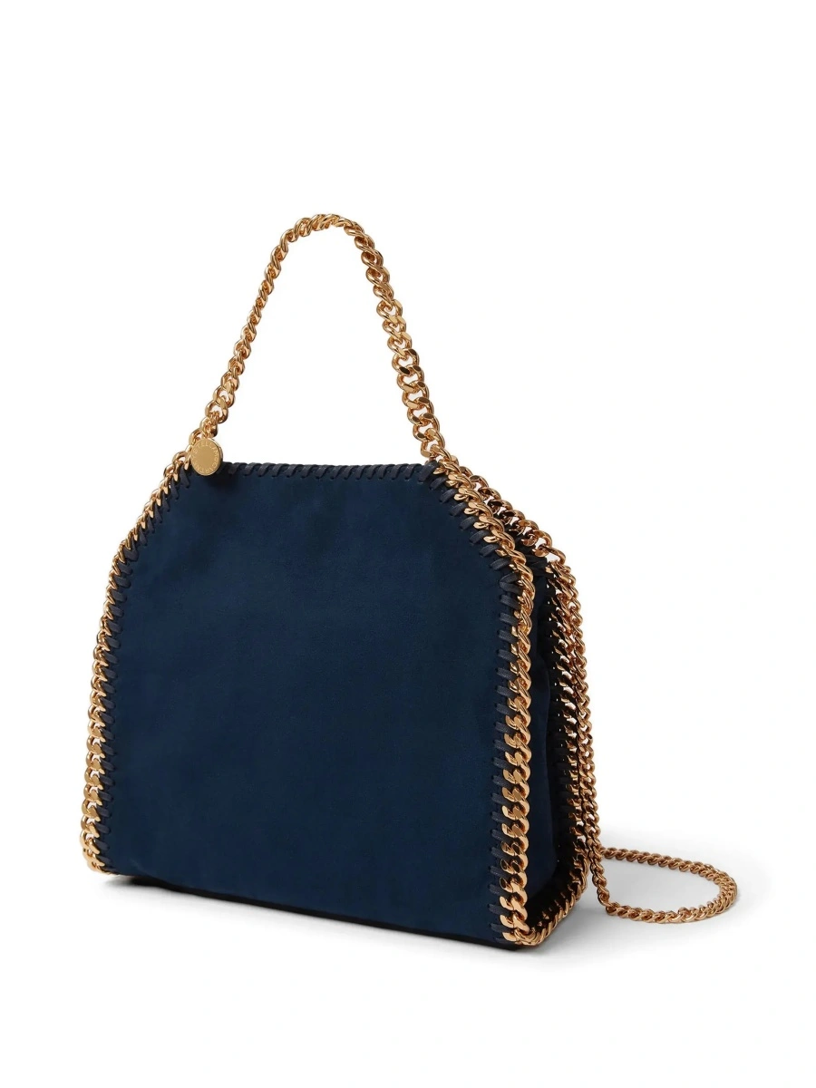 Geanta de mana Stella McCartney albastra din piele ecologica - Img 6