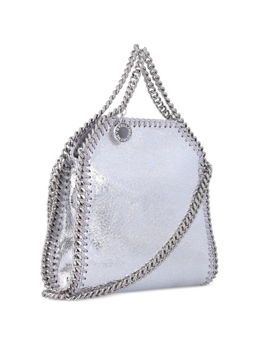 Geanta de mana Stella McCartney falabella argintie din polyester - Img 3