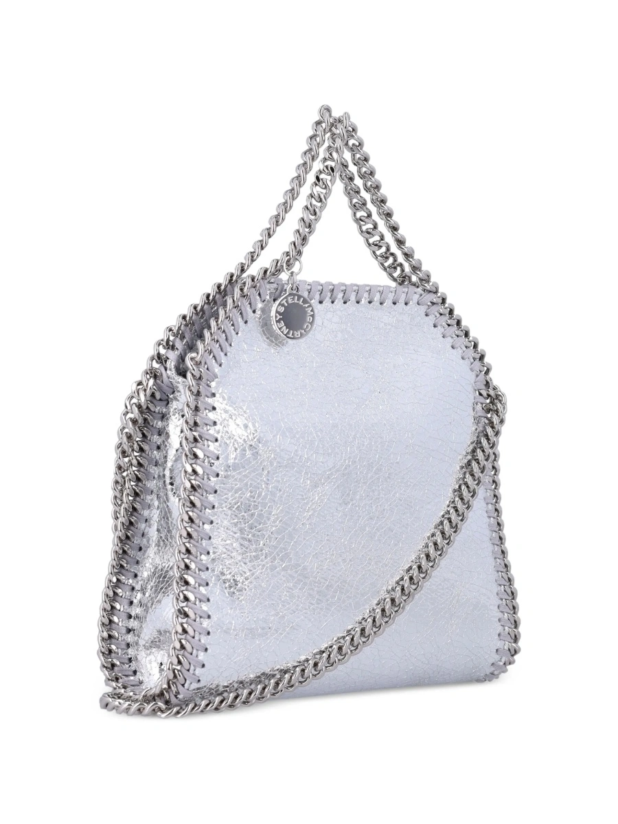 Geanta de mana Stella McCartney falabella argintie din polyester - Img 3