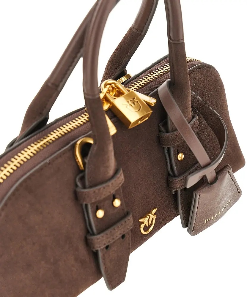 Geanta de mana Suede leather small 'Escape Bag' bag - Img 4