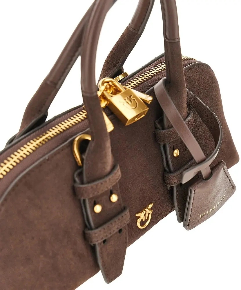 Geanta de mana Suede leather small 'Escape Bag' bag - Img 4