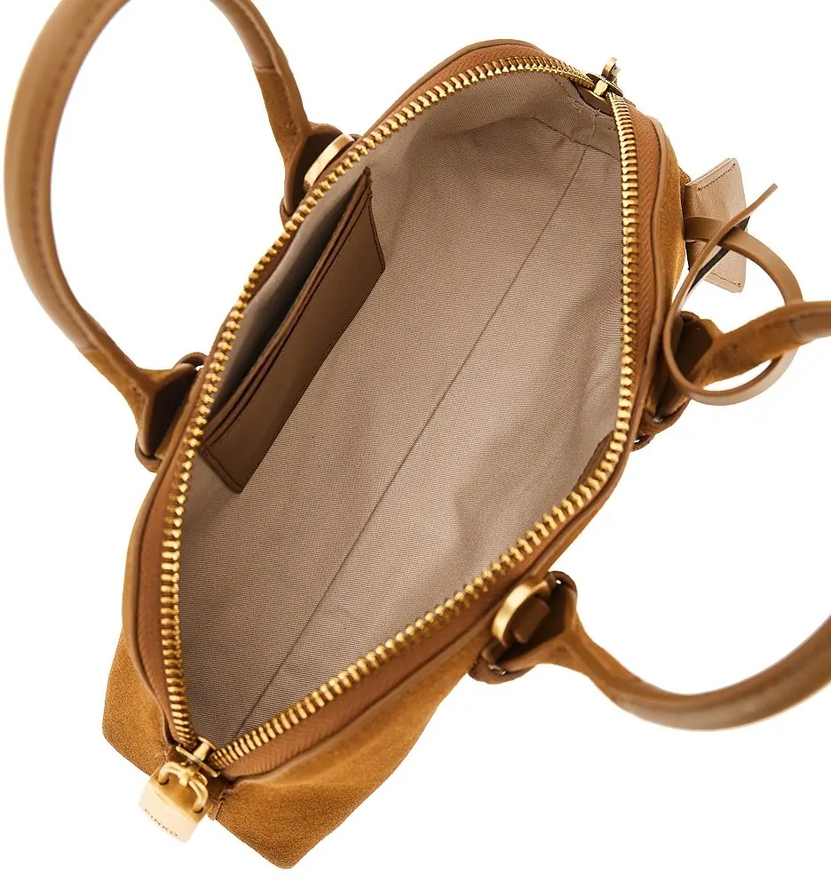 Geanta de mana Suede leather small 'Escape Bag' bag - Img 3