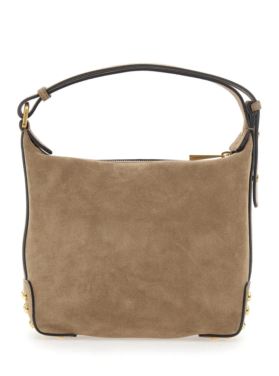 Geanta de mana TOD'S bej din piele intoarsa - Img 2