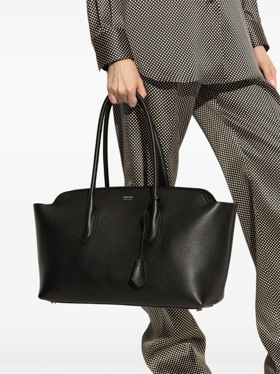 Geanta de mana Tom Ford neagra din piele - Img 2