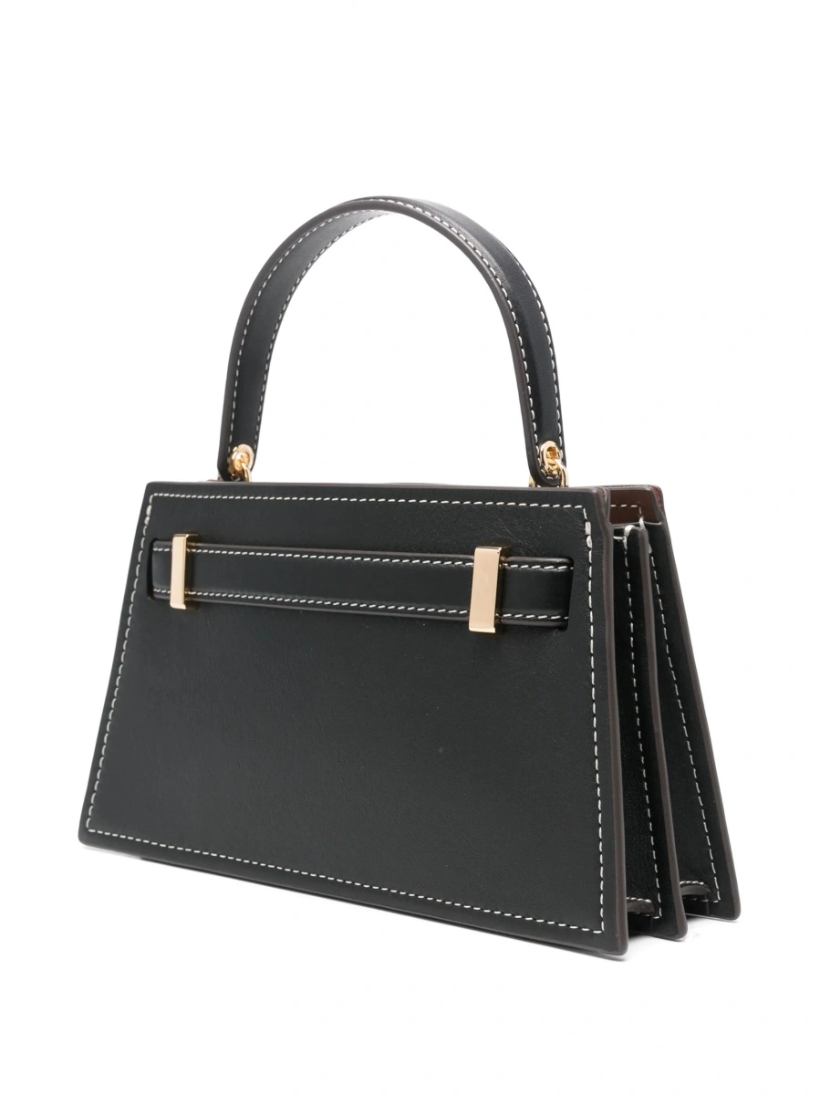 Geanta de mana Tory Burch neagra din piele - Img 3
