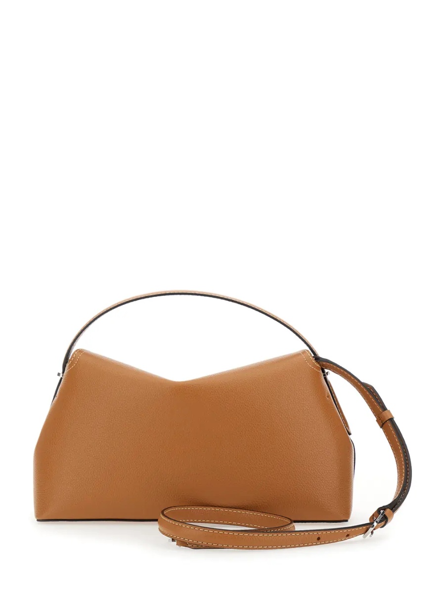 Geanta de mana TOTÊME Handbag 'T-Lock' with Removable Shoulder Strap in Grained Brown Leather - Img 2