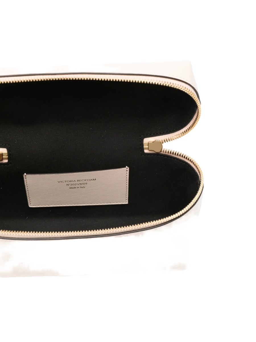 Geanta de mana Victoria Beckham roz din piele - Img 5