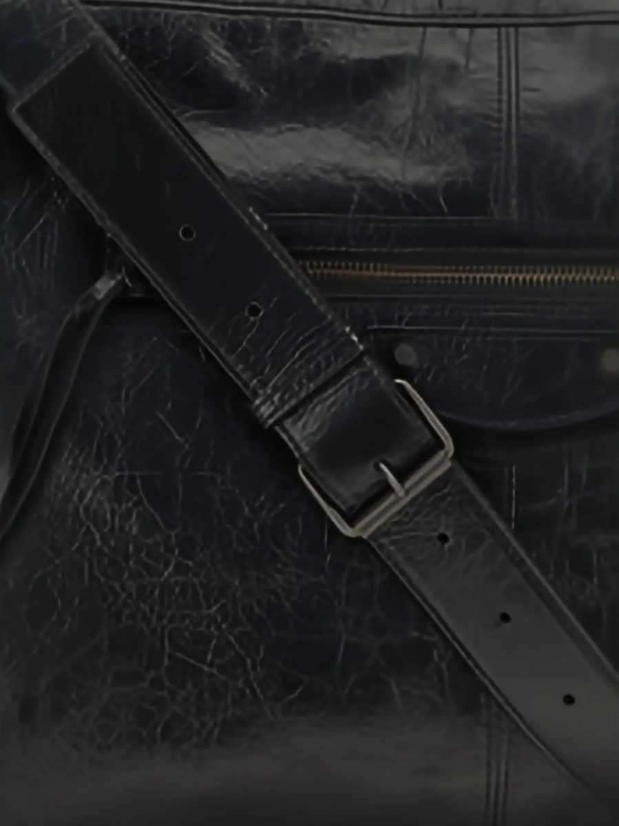 Geanta de umar Balenciaga neagra din piele - Img 4