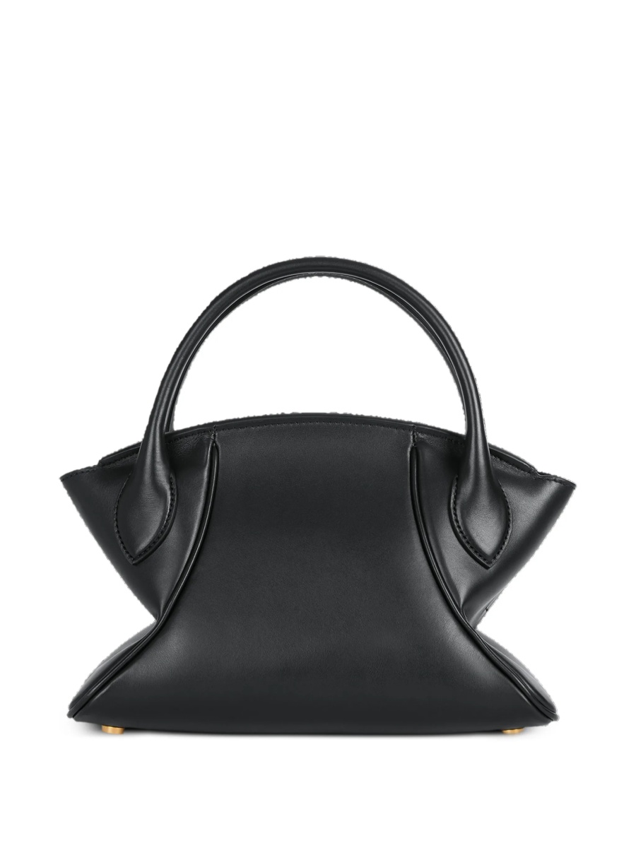 Geanta de umar Balmain neagra din piele - Img 4