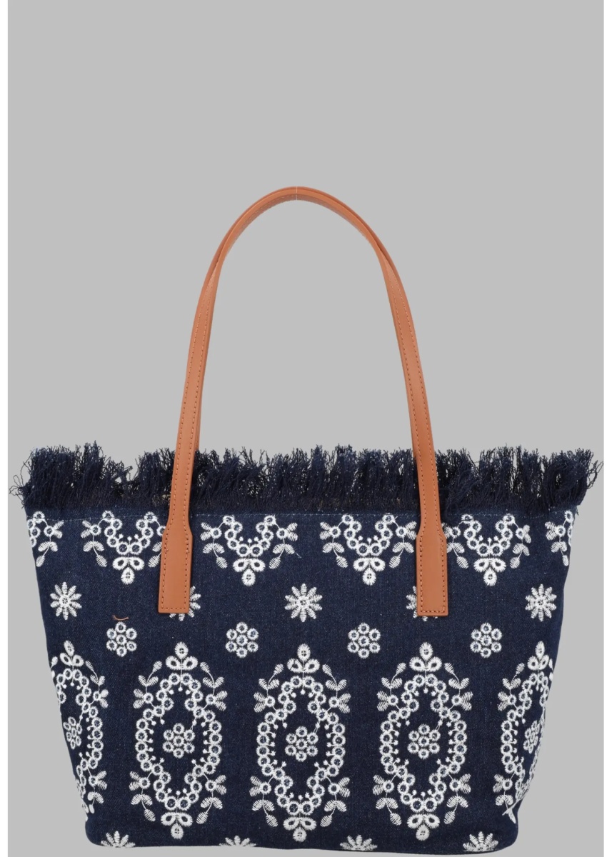 Geanta de umar Borsa "City" Medium Con Frange - Img 2