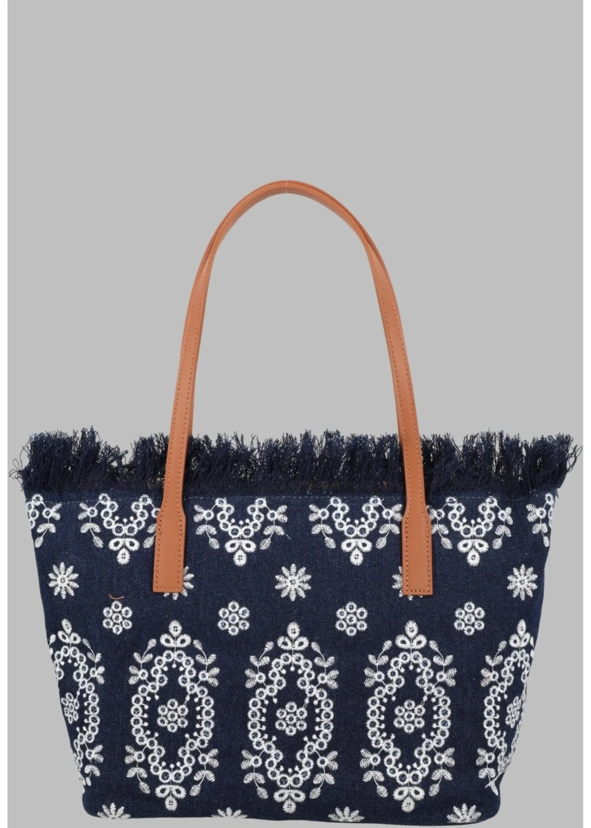 Geanta de umar Borsa "City" Medium Con Frange - Img 2
