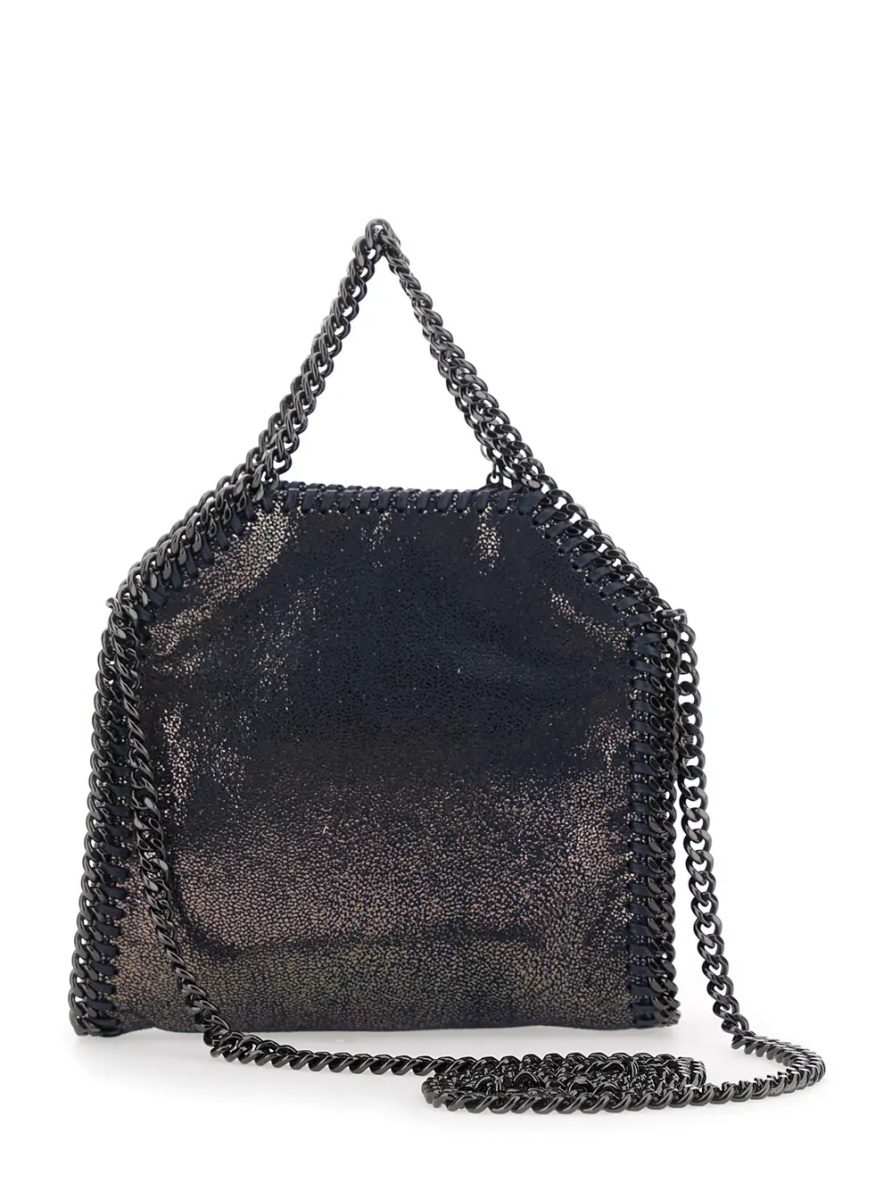 Geanta de umar Falabella Tiny Tote Bag with Dark Ruthenium Chain and Blue Ecoleather - Img 2