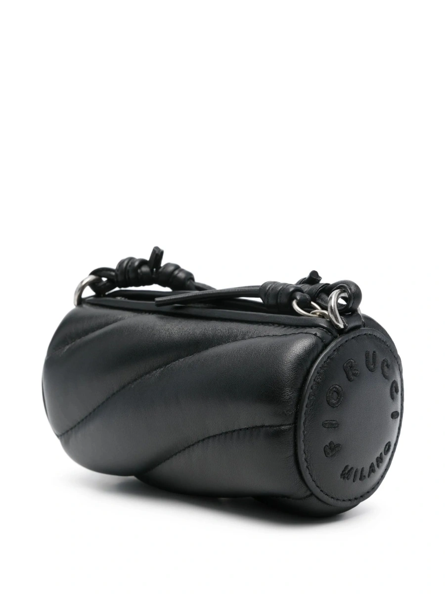 Geanta de umar Fiorucci neagra din piele - Img 3