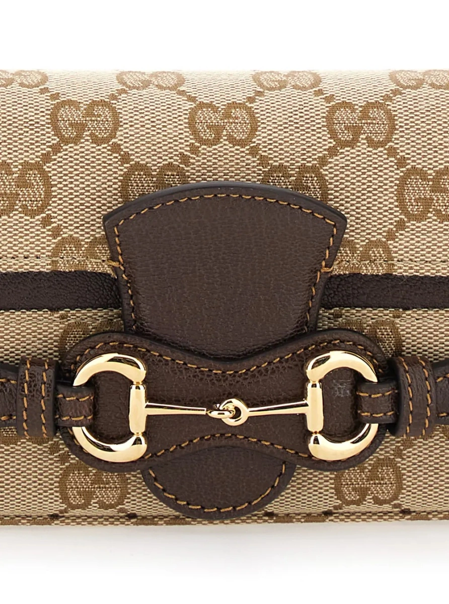 Geanta de umar Gucci bej din canvas GG - Img 3