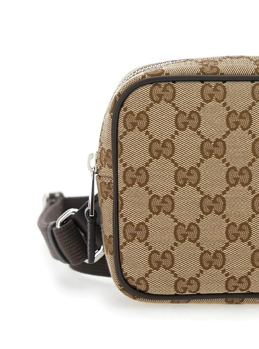 Geanta de umar Gucci bej din canvas GG - Img 3