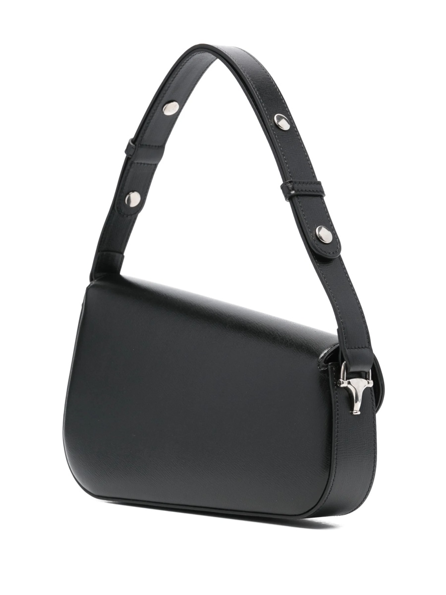 Geanta de umar Gucci Horsebit neagra din piele - Img 2