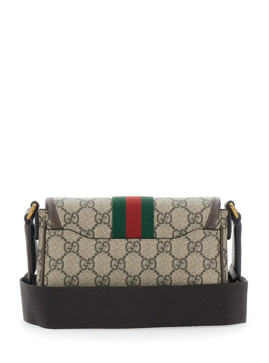 Geanta de umar Gucci 'Ophidia' bej din canvas GG si piele - Img 2
