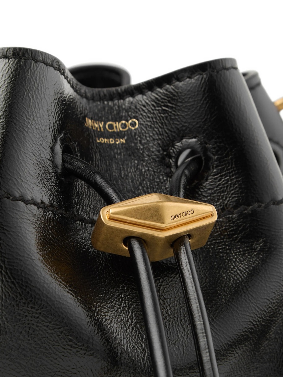 Geanta de umar Jimmy Choo neagra din piele - Img 5