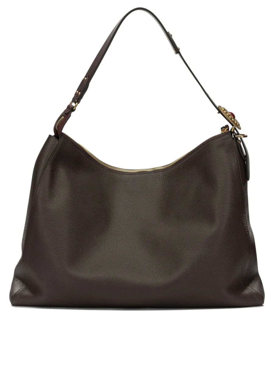 Geanta de umar Large leather shoulder bag - Img 3