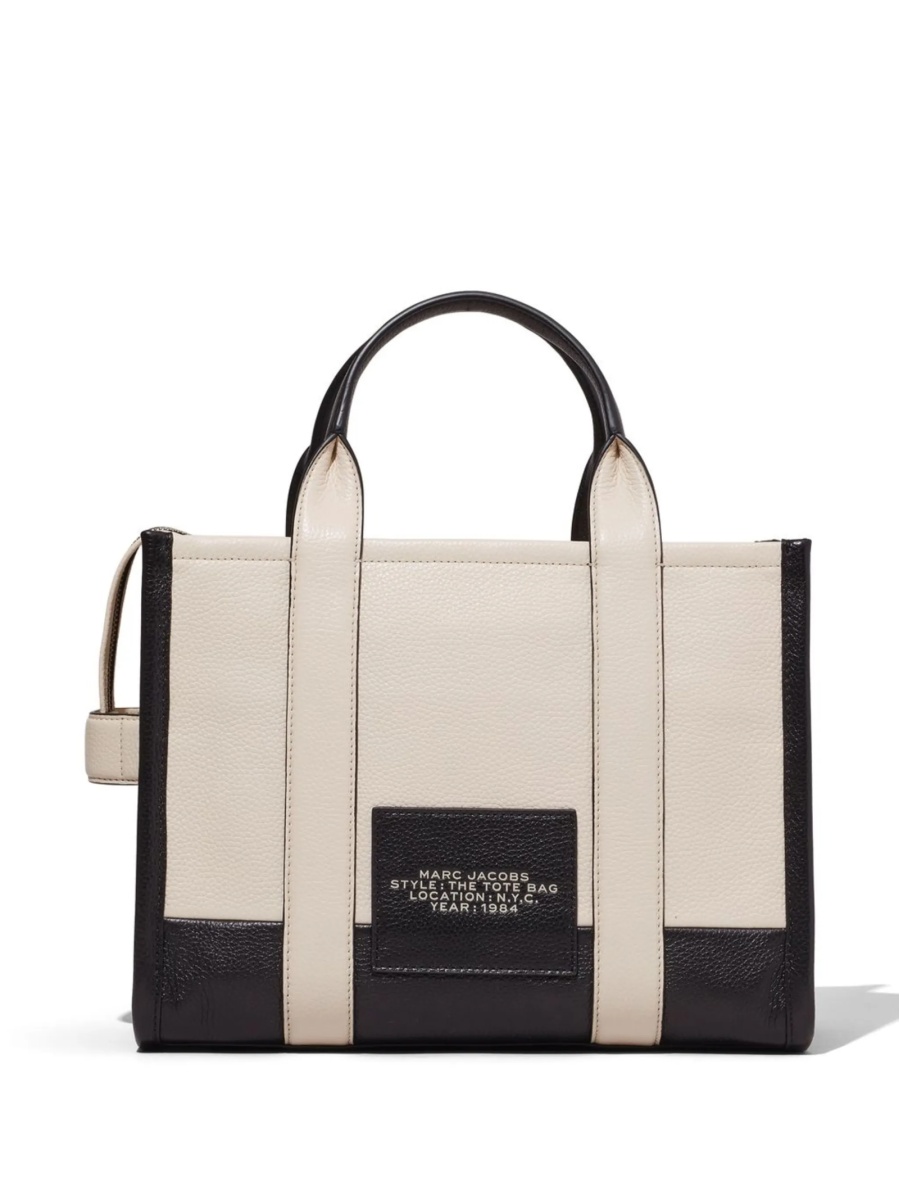 Geanta de umar Marc Jacobs alba din piele - Img 4