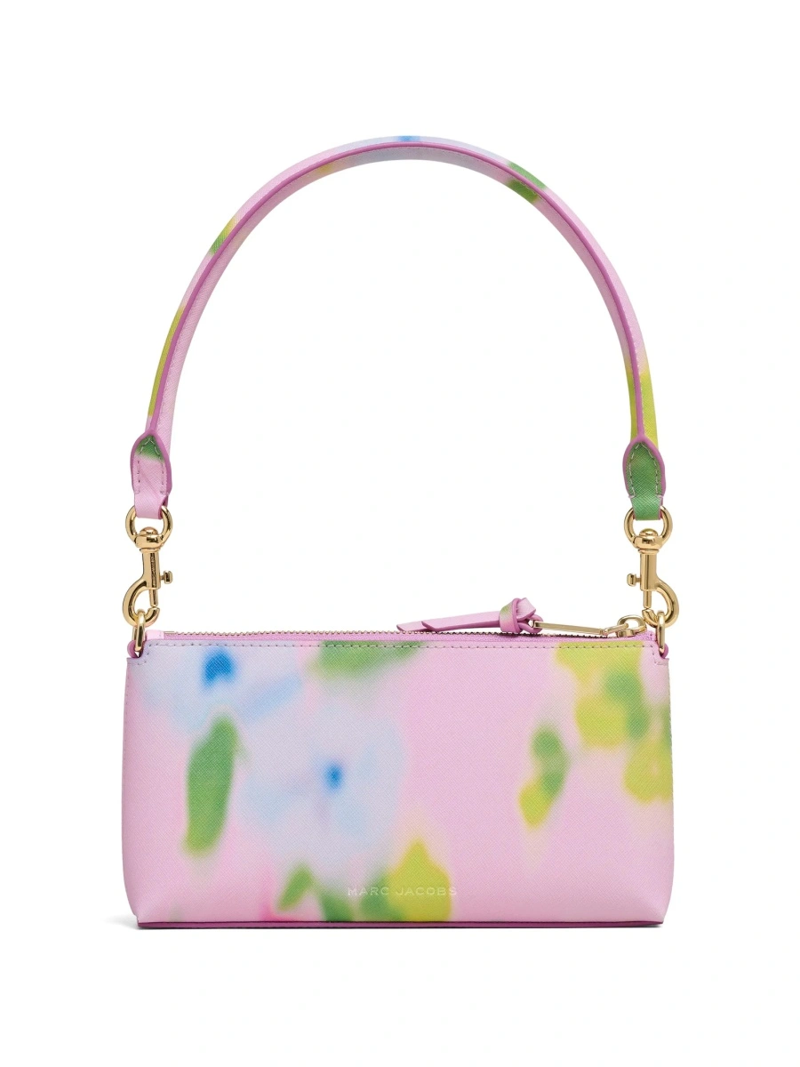 Geanta de umar Marc Jacobs snapshot roz din piele si poliuretan - Img 4