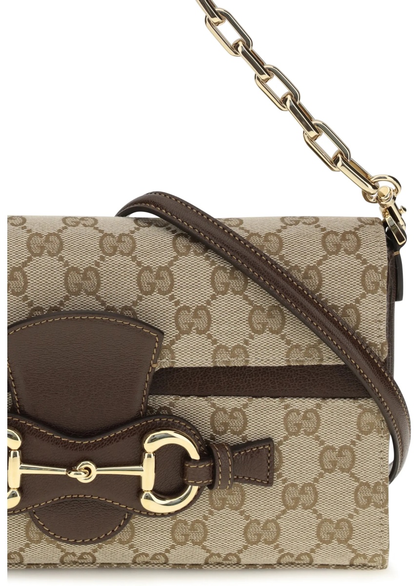 Geanta de umar Medium Horsebit Ristretto Shoulder Bag - Img 4
