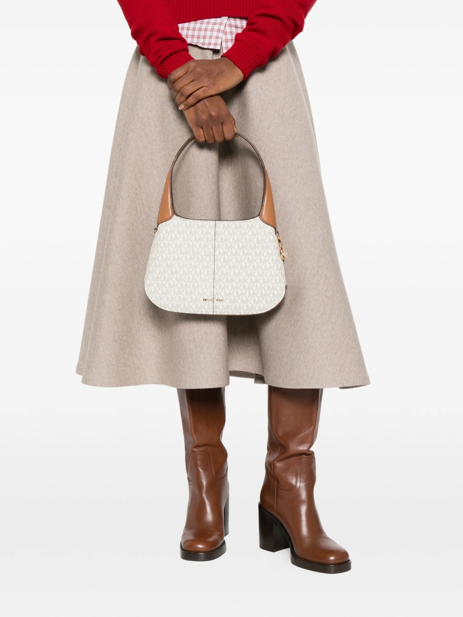 Geanta de umar Michael Kors neutra din pvc si piele - Img 2