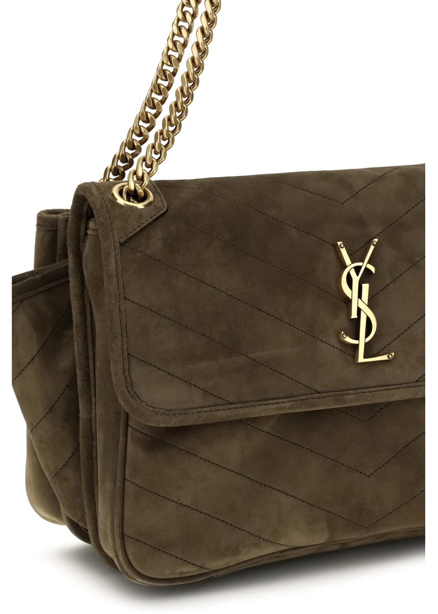 Geanta de umar Niki Tripouch suede Shoulder Bag - Img 4