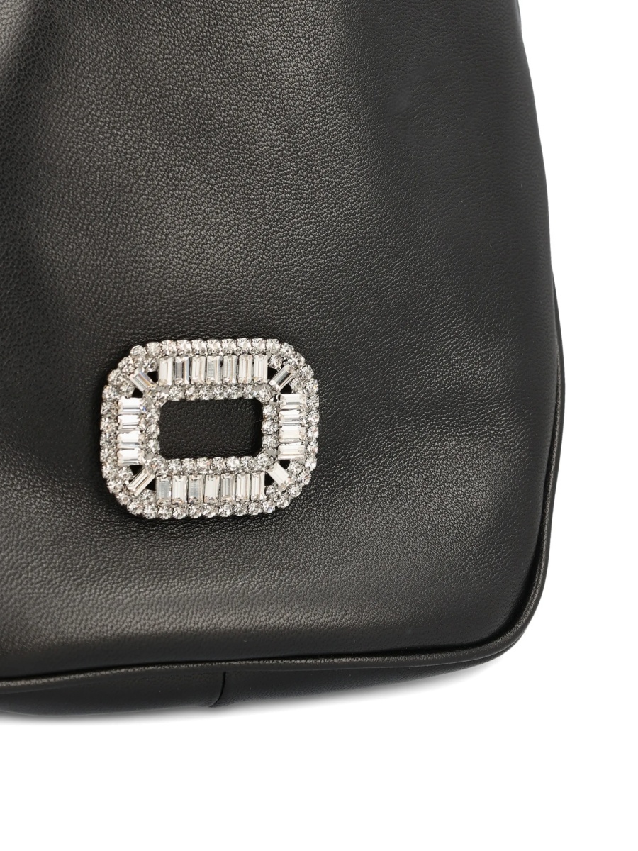 Geanta de umar Roger Vivier neagra din piele - Img 4