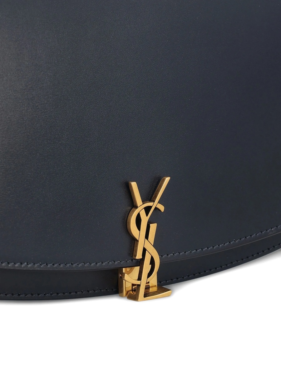 Geanta de umar Saint Laurent albastra din piele - Img 4