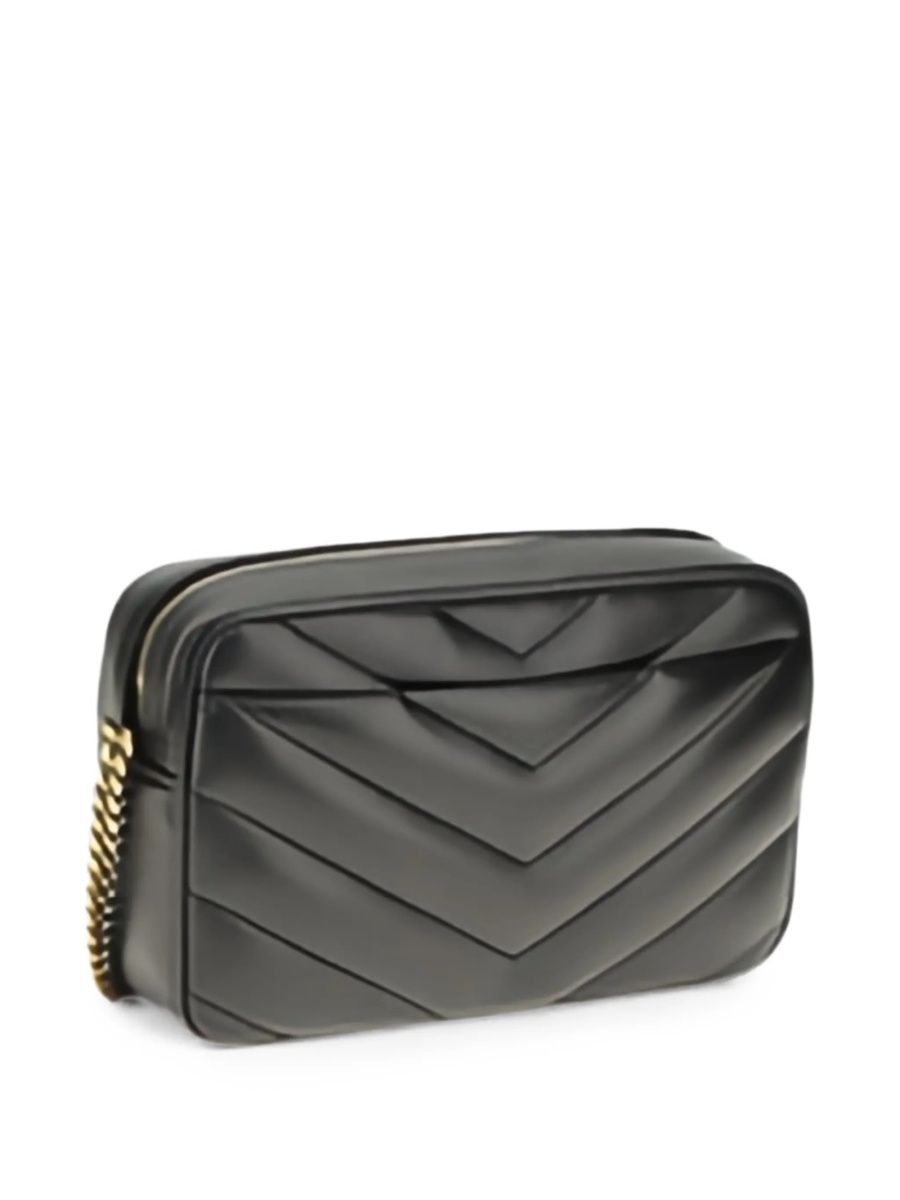 Geanta de umar Saint Laurent Loulou neagra din piele - Img 3