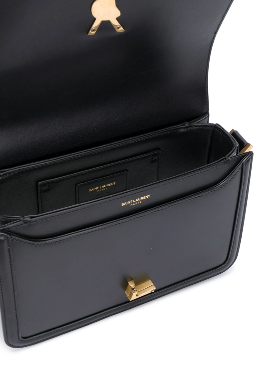 Geanta de umar Saint Laurent neagra din piele - Img 5