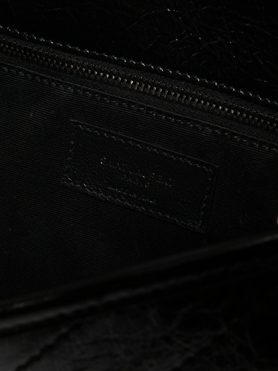 Geanta de umar Saint Laurent Niki neagra din piele - Img 4