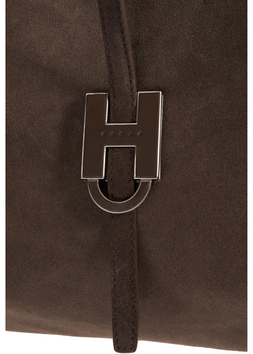 Geanta de umar Shopper in suede - Img 4