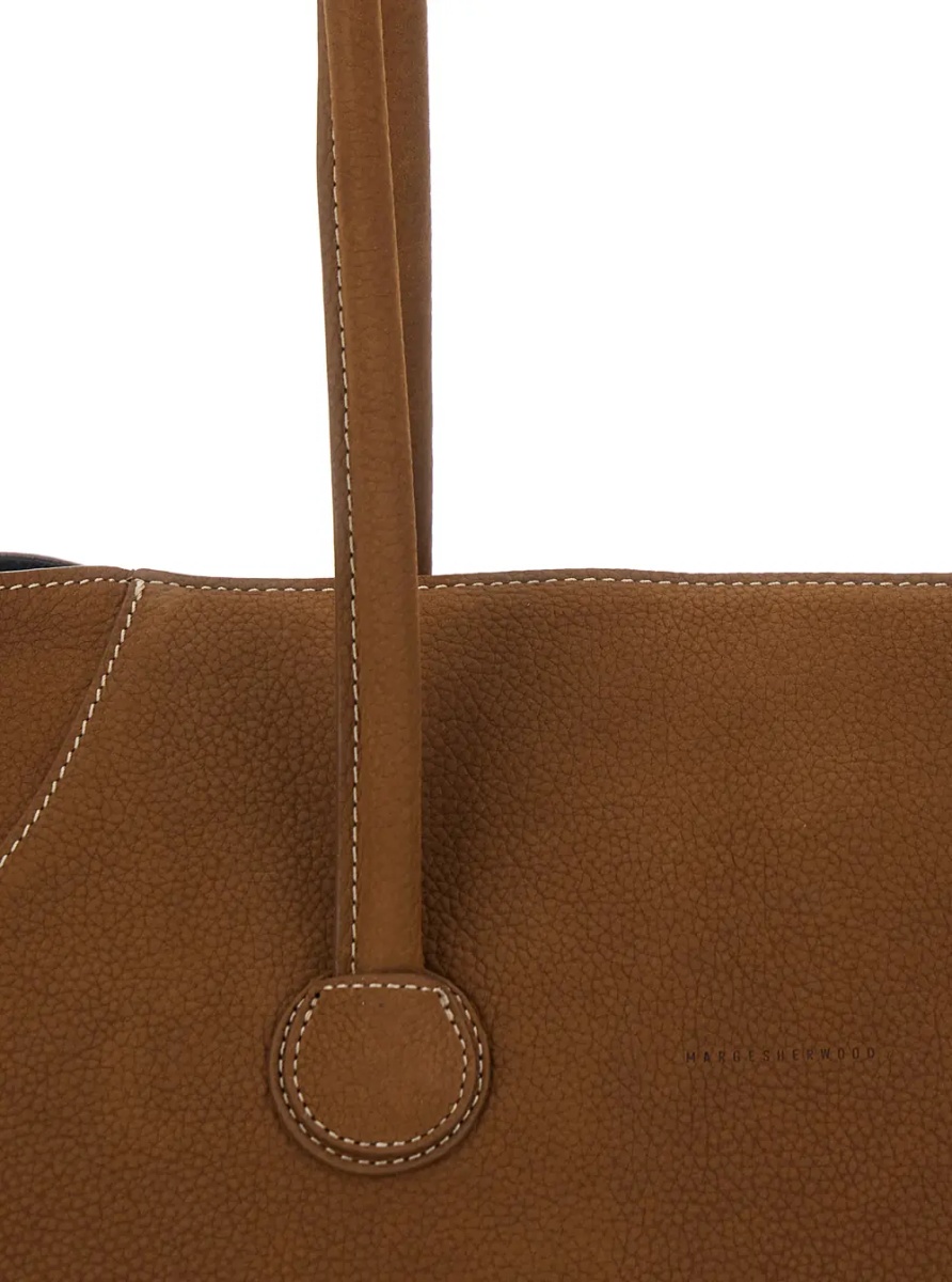 Geanta de umar Shoulder Bag 'BOAT SHOPPER LARGE' with Brown Leather Details for Women - Img 3