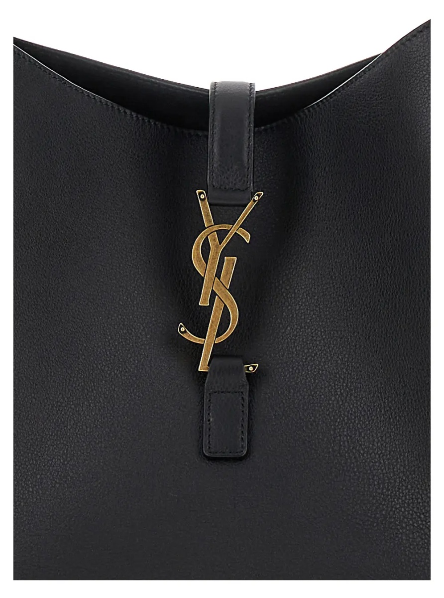 Geanta de umar Shoulder Bag 'Le 5 à 7 Grande' with Cassandre in Smooth Black Leather Woman - Img 3