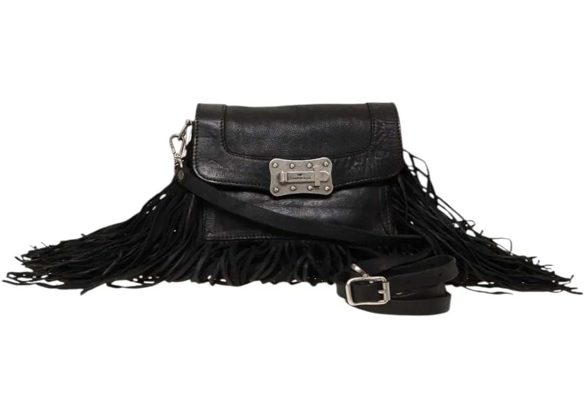 Geanta de umar Shoulder bag with fringe details - Img 5