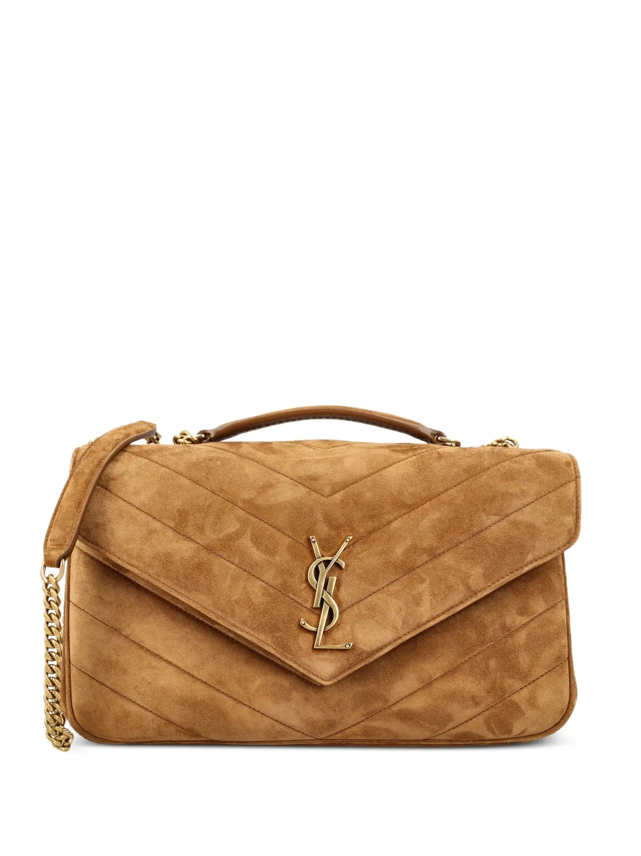 Geanta de umar SMALL LOULOU CHAIN BAG 7 SUEDE SATIN CALF - Img 7