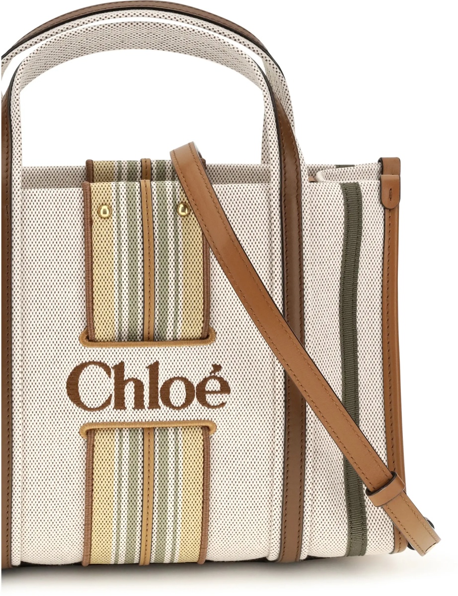 Geanta de umar Small Woody Loop canvas Tote Bag - Img 4