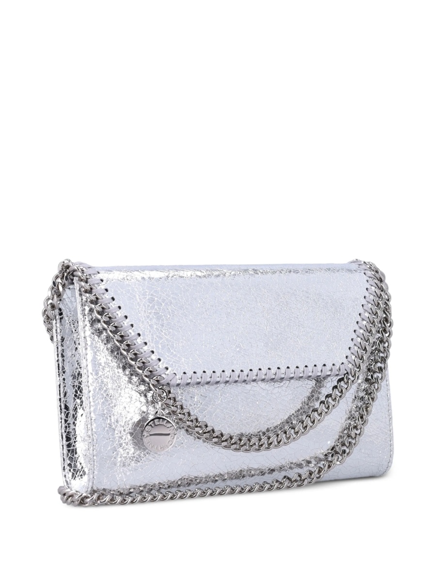 Geanta de umar Stella McCartney falabella argintie din polyester - Img 3